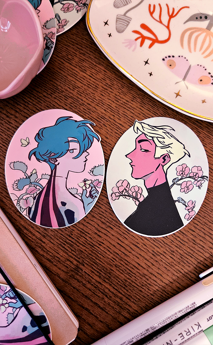 Electric Bones: Portait Sticker