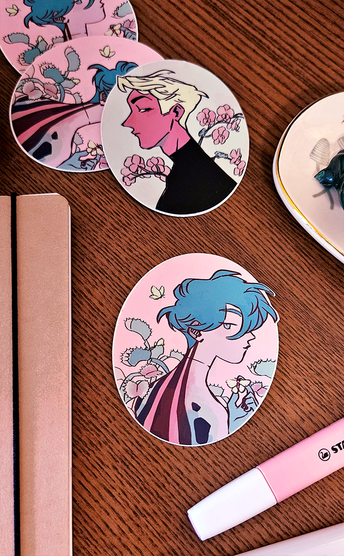 Electric Bones: Portait Sticker