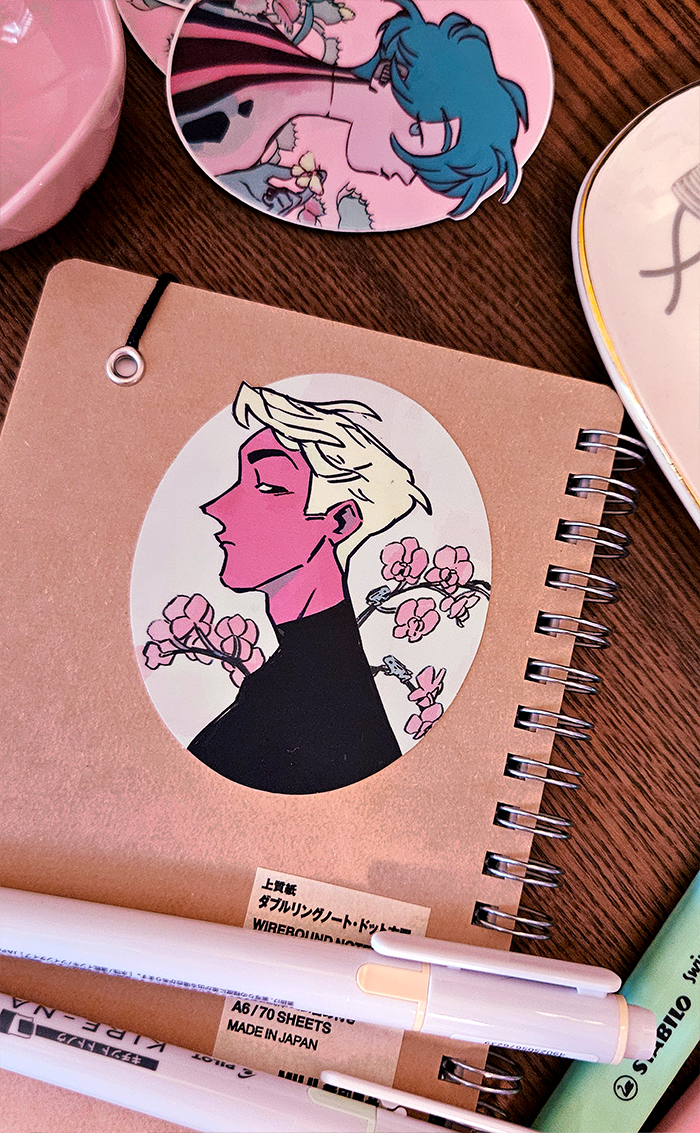 Electric Bones: Portait Sticker