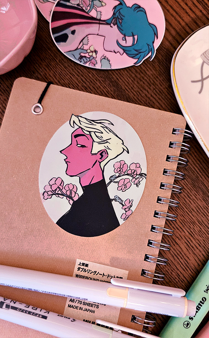 Electric Bones: Portait Sticker